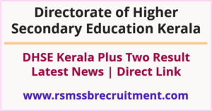 DHSE Kerala Plus Two Result