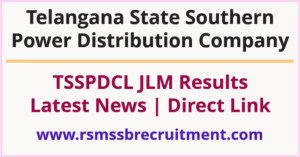TSSPDCL JLM Results