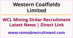 WCL Mining Sirdar