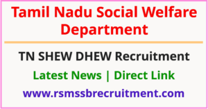 TN Social Welfare Department