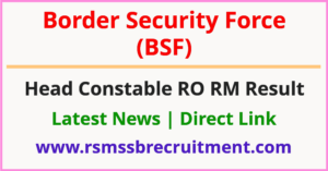 BSF HC RO RM Result