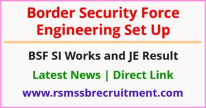 BSF SI Works Result
