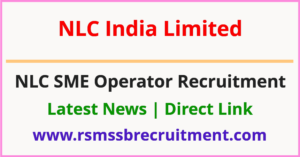NLC SME Operator Recruitment