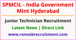 IGM Hyderabad Junior Technician Recruitment