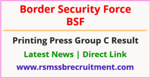 BSF Printing Press Result