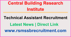 CSIR CBRI Technical Assistant Admit Card 2024