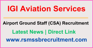 IGI Aviation Delhi CSA Recruitment 2024 
